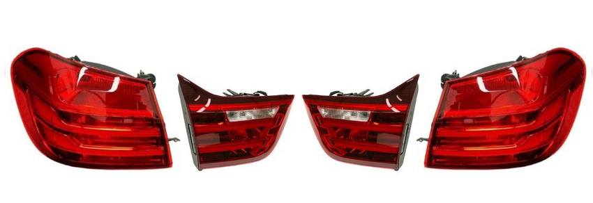 BMW Tail Light Kit - Driver and Passenger Side Inner and Outer (LED) 63217296102 - ULO 2858339KIT